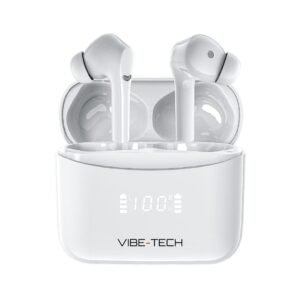 Vibe-Tech Wireless Earbuds White